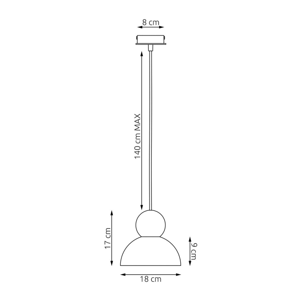 Lampada a sospensione Kaki in acciaio bianco e legno