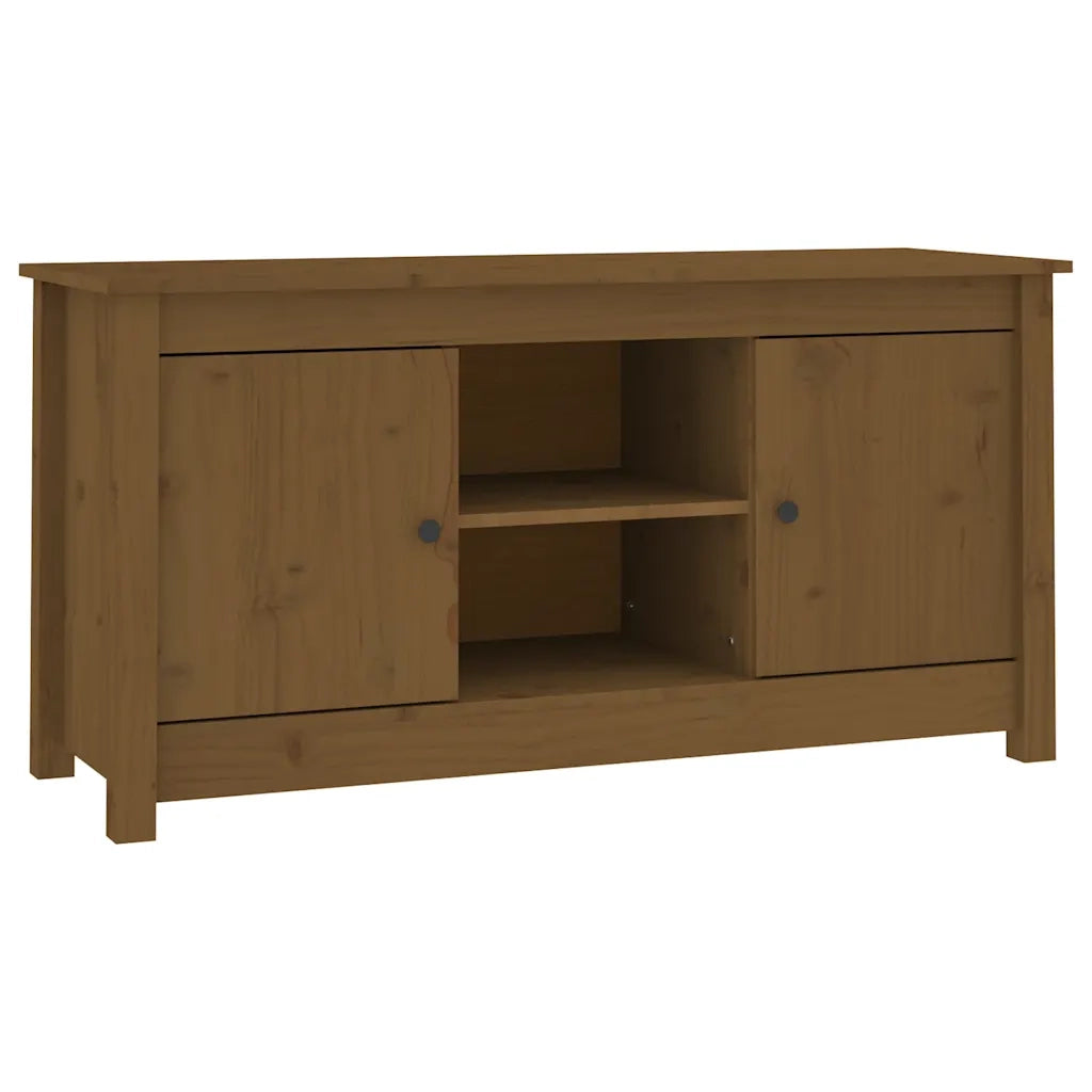 Mobile Porta TV Ambra 103x36,5x52 cm in Legno Massello di Pino 814587