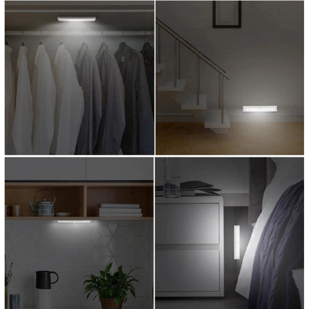 Trade Shop - Lampada Da Parete A Induzione 10led Con Sensore Di Movimento Per Armadi Q-led100 -