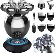 Apparecchio a 6 in 1 per uomo - Tondeuse - Trimmer - Rasatrice elettrica per viso e capelli - Rasatura - Rasatura completa - Senza fili e senza acqua - Ricarica wireless - Elettrico - Trimmer per capelli - Grooming
