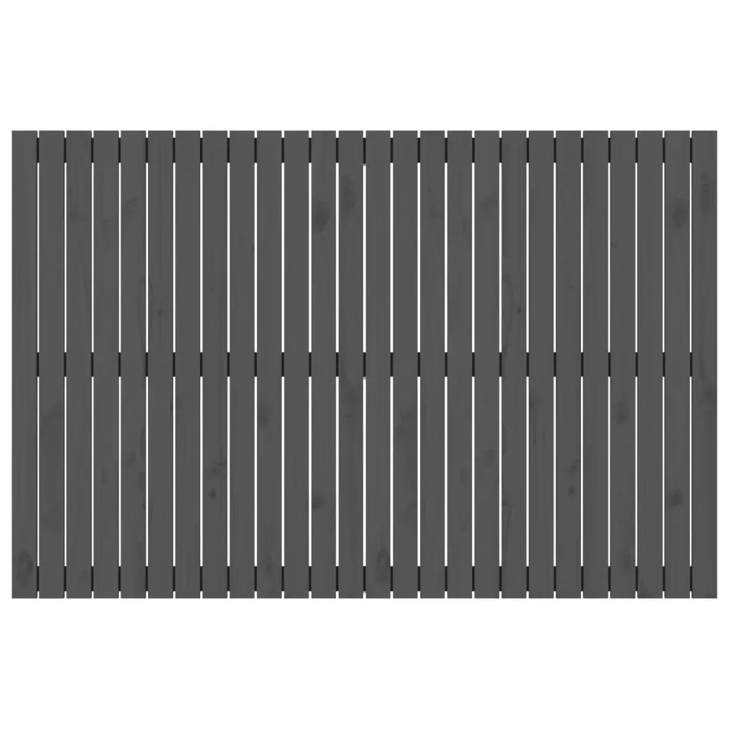 Testiera da Parete Grigia 166x3x110 cm Legno Massello di Pino 824960