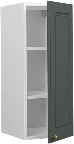 Mobile lavello cucina Fame-Line, Verde-oro Country House, 80 cm con ripiano, PL Antracite, per la combinazione con altri moduli della serie Fame-Line