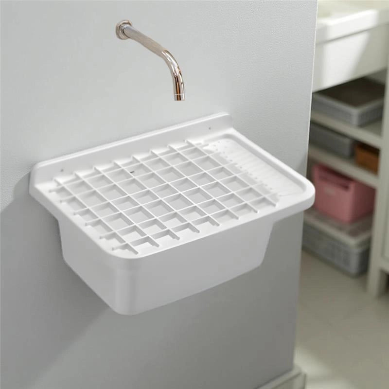 PILOZZO A PARETE BIANCO IN RESINA CON GRIGLIA IDEALE PER INTERNI ED ESTERNI 60X40X25 CM