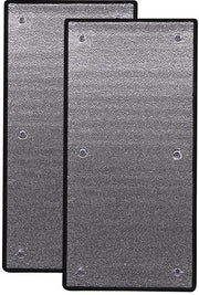 Due pezzi di schermo solare per finestre - adesivo per balcone - schermo solare per vetri - schermo solare in alluminio - schermo solare domestico con 6 punti di aspirazione, 50 x 100 cm
