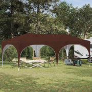Tenda per feste a pop-up 575 x 288 x 245 cm Marrone