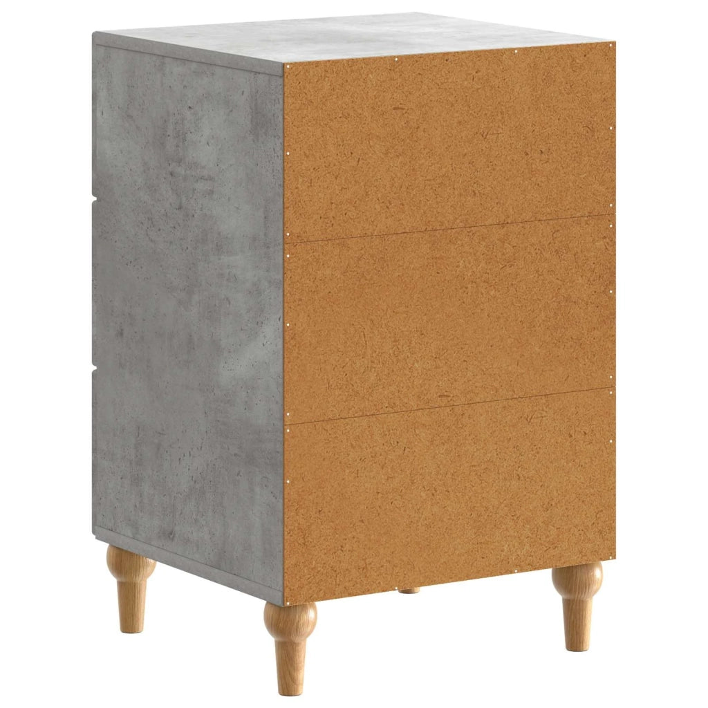 Armadio da Notte con cassetto Grigio Cemento 43x 41 x 66,5 cm