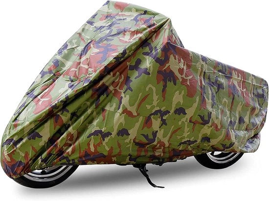 Hoes per Motor Scooter Acqua-Resistente con Tessuto Camuffato con Protezione UV e Impermeabile con Tasca Portatile e Copertura in Zecca