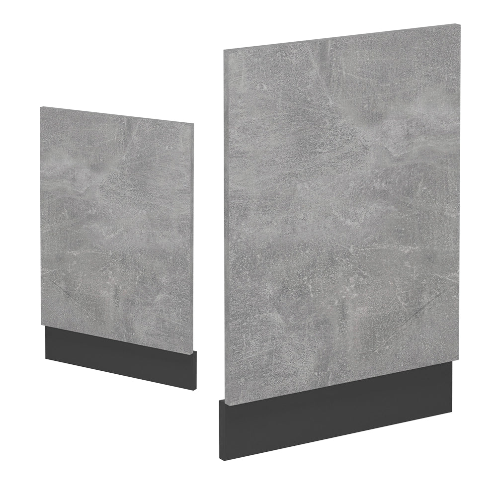Pannello frontale R-Line Calcestruzzo/Antracite 45 cm senza piano di lavoro Vicco