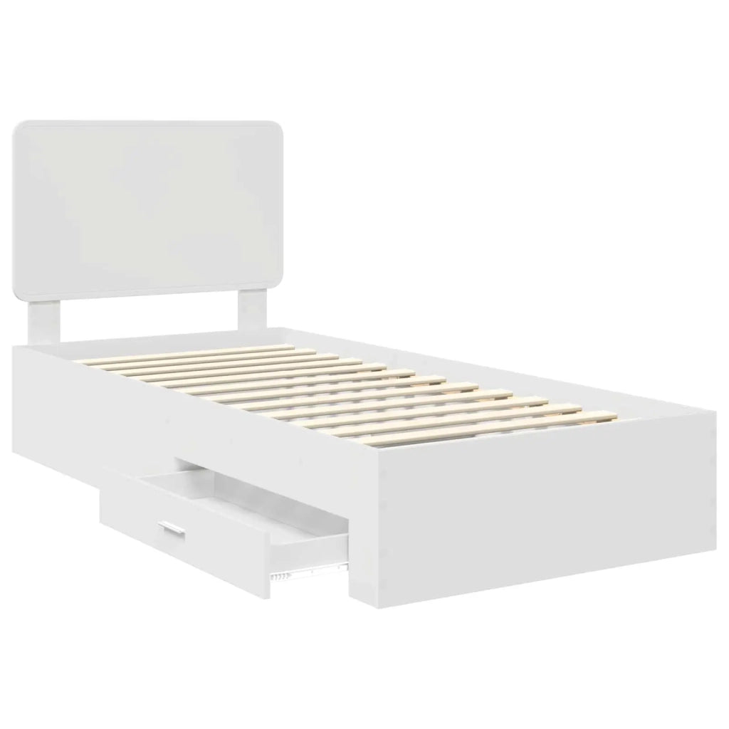 Struttura del letto Bianco 90 x 190 cm Legno multistrato 3412837