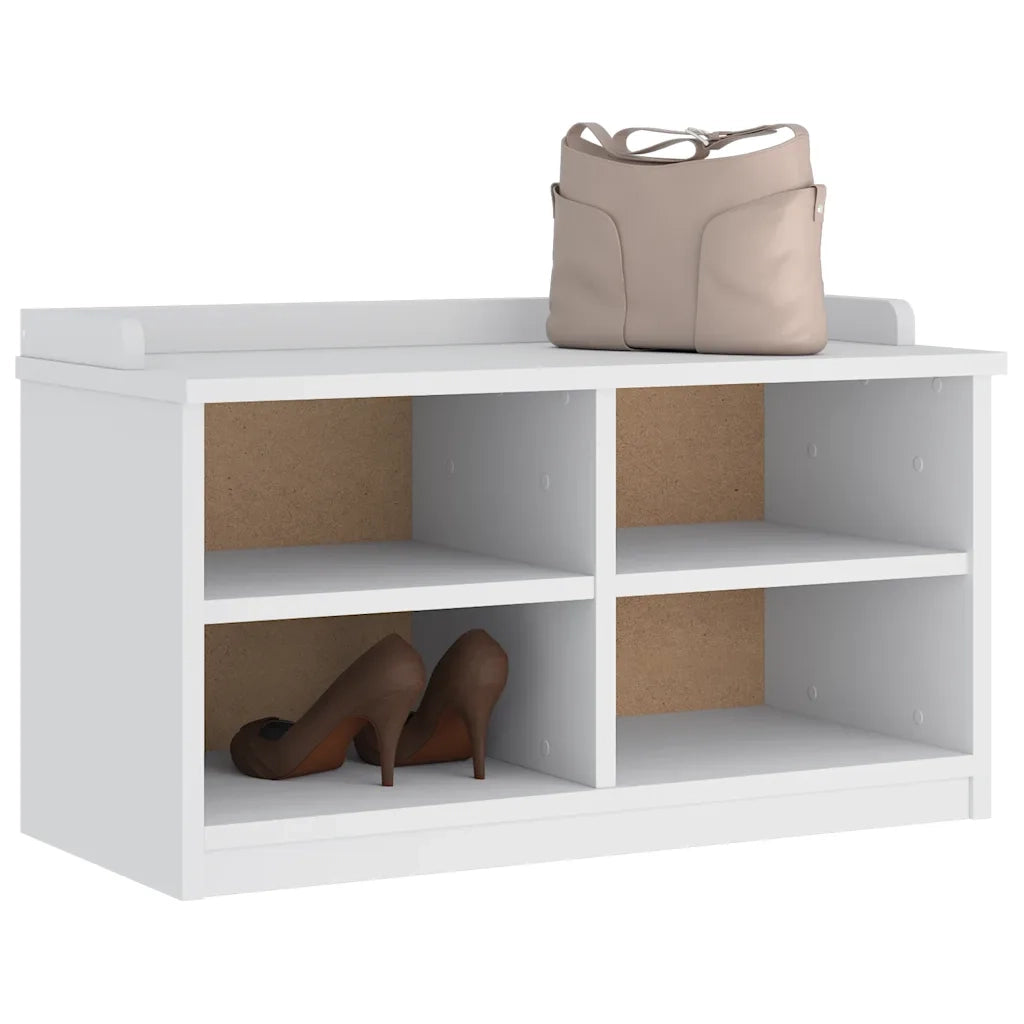 vidaXL Panca da Corridoio SANDNES Bianca 87x40x50 cm in Legno di Pino