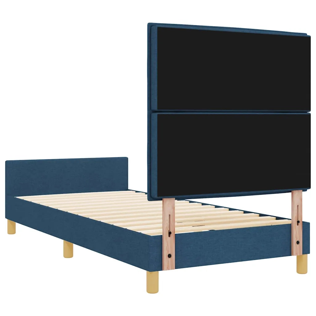 Struttura del letto con testiera Blu 80 x 200 cm Tessuto 3344612