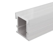 Profilo calpestabile in alluminio silver 1mt per incasso a pavimento