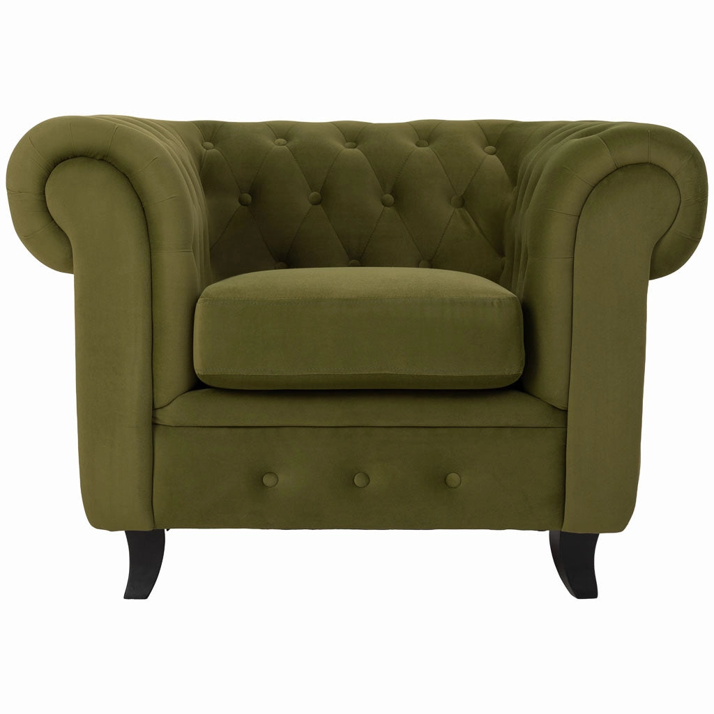 Poltrona verde 110x81x77h cm