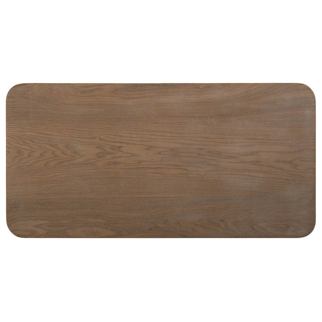 Tavolino da salotto in legno e metallo marrone 100x50x40
