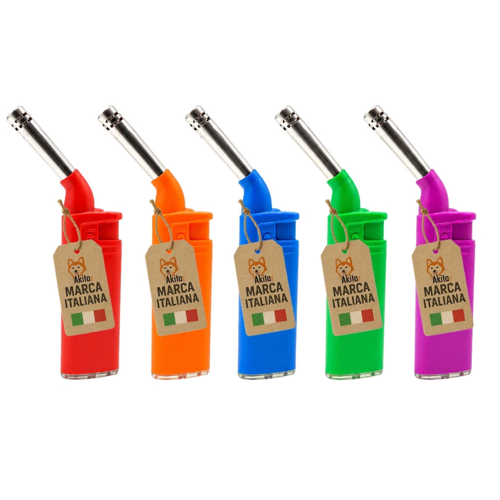 Akitaink Set 5 Accendigas Ricaricabili Beccuccio Inclinato