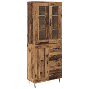Credenza | Madia | Buffet da pranzo | Armadio da pranzo Legno vecchio 69,5 x 34 x 90 cm Legno multistrato