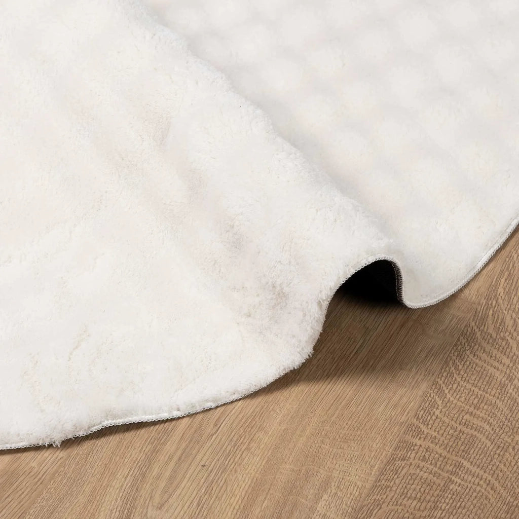 Tappeti per area Rotondo SIROLO Crema Ø 160 CM Poliestere