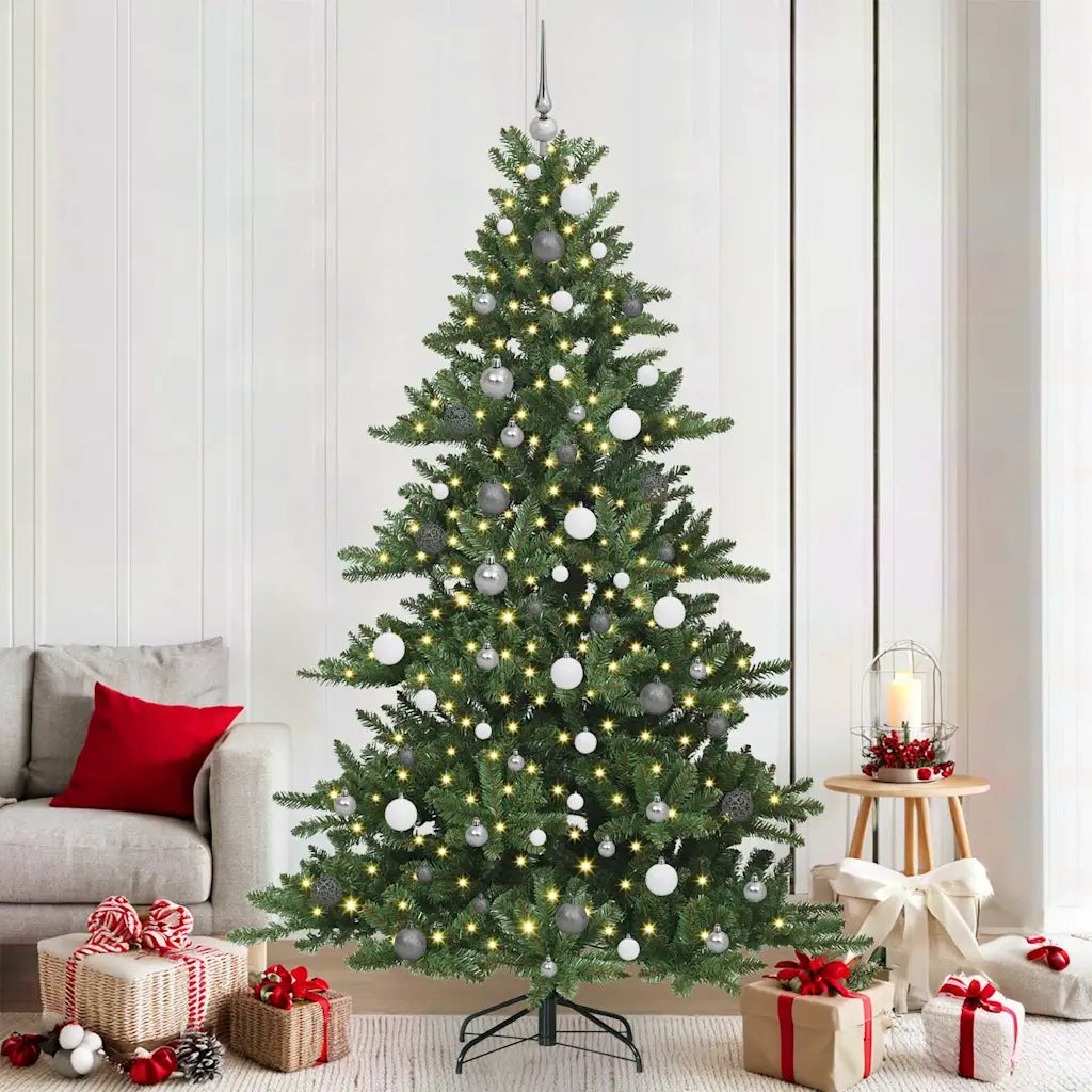 Albero di Natale Artificiale con Rami Pieghevoli Verde 210 cm 3397678