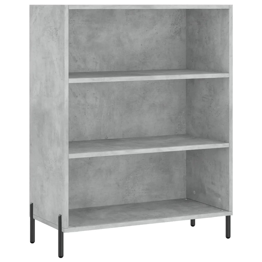 Credenza-Buffet-Armadio da cucina Grigio Cemento 69,5x34x180 cm in Legno Multistrato 757826