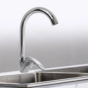 Trade Shop - Rubinetto Cucina Canna Alta Curva Monocomando Lavello Miscelatore Cromato 52934 -