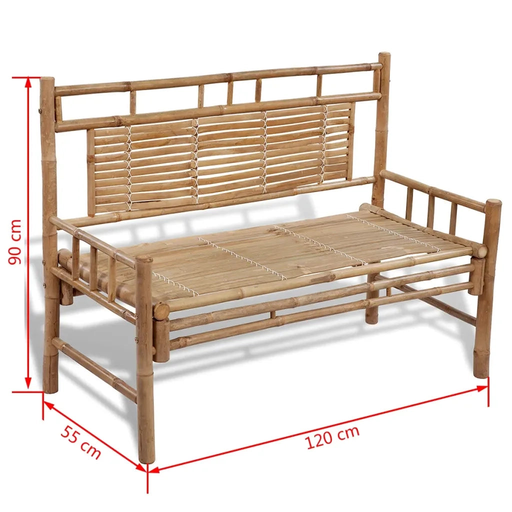 Panca da Giardino 120 cm in Bambù 41504