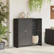 Armadio con lo scaffale con porta Nero 100 x 36 x 102 cm Rattan 4103821