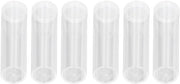 Tubi di Accumulo per Monete con Supporto di Spugna - 10 Pezzi - Canne di Deposito in Plastica - Per Raccolta di Monete da 25mm - Tubi Riciclabili - Translucidi e Resistenti - Deposito Monete