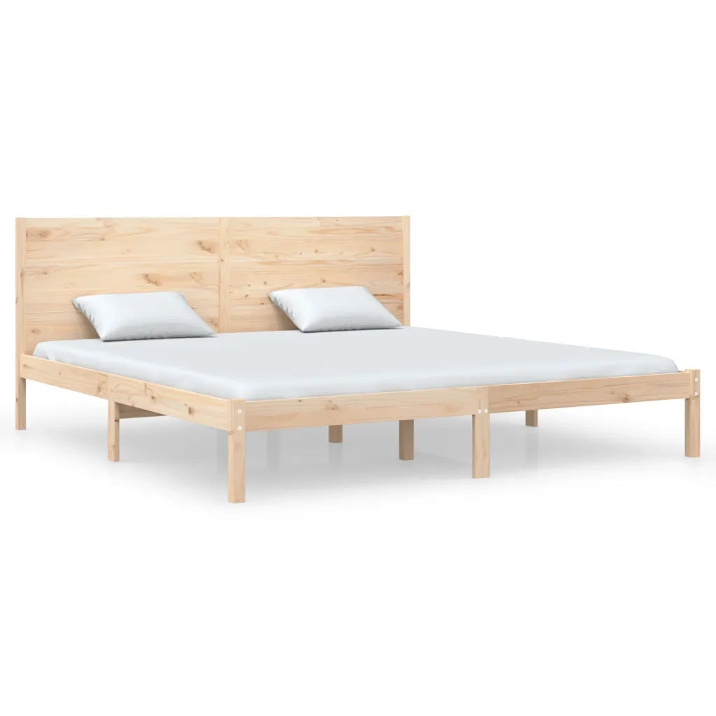 Giroletto senza Materasso 200x200 cm in Legno Massello di Pino 3104173