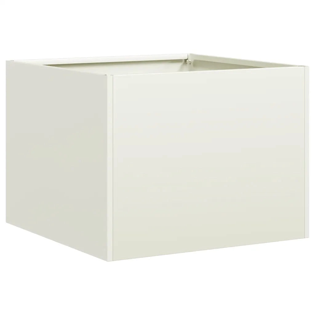 Fioriera Bianca 40x40x30 cm in Acciaio 860795