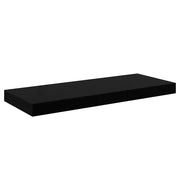Scaffale a parete | Ripiano a parete | Mensola a parete Nero Lucido 60x23,5x3,8 cm in MDF