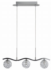 Sospensione Candellux Starlet 33-85743 cristallo cromo 3 luci