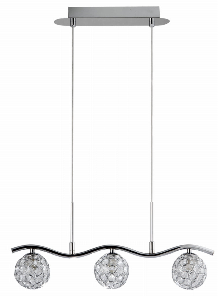 Sospensione Candellux Starlet 33-85743 cristallo cromo 3 luci