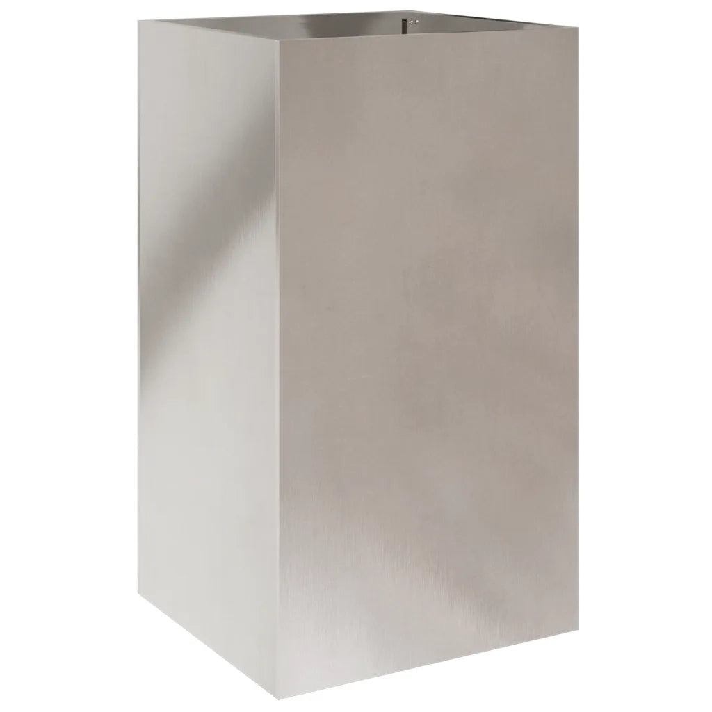 Fioriera | Cassetta per fiori | Vaso Argento 42x38x75 cm in Acciaio Inox