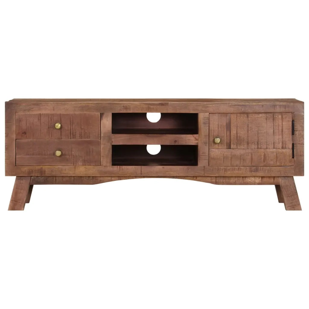 Mobile Porta TV 110x30x40 cm in Legno di Mango Grezzo cod mxl 27355