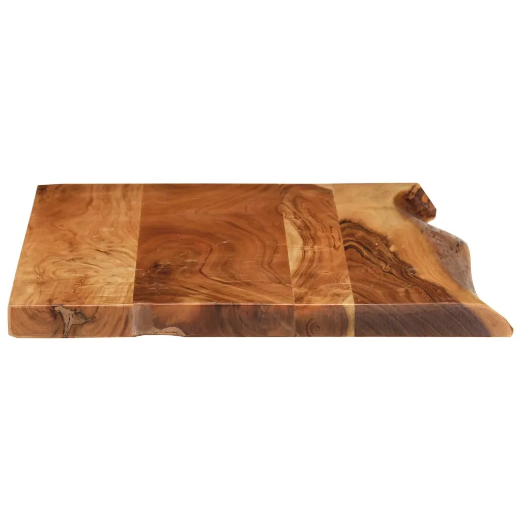 Piano per VanitÃ  Bagno in Massello di Acacia 80x52x3,8 cm