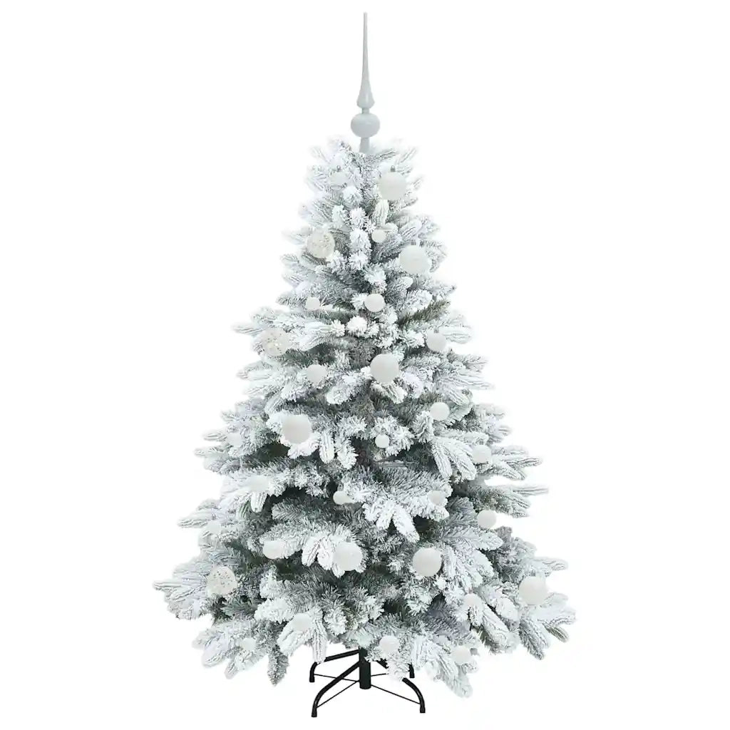 Albero di Natale artificiale con 150 LED Bianco 120 cm PE e PVC 3397591