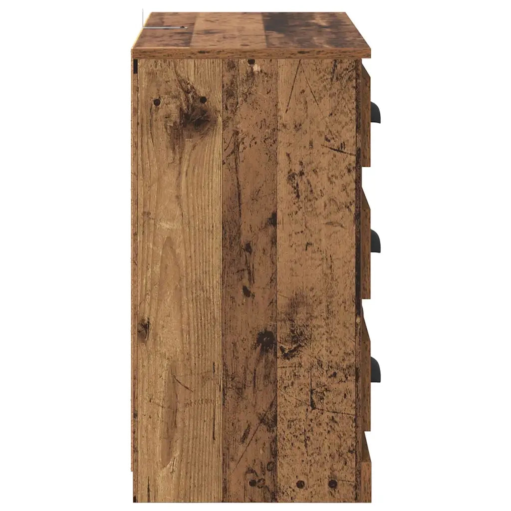 Sideboards con cassetto 2 pcs Legno vecchio 70 x 35,5 x 67,5 cm 3402653