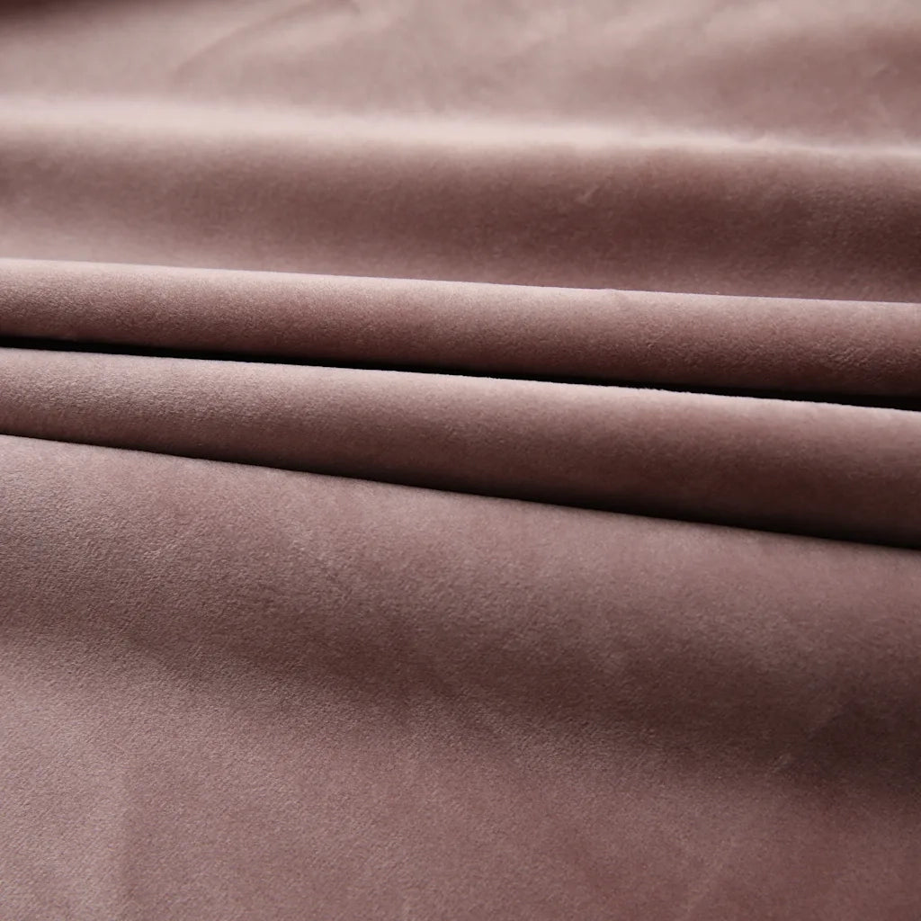 Tende Oscuranti con Ganci 2 pz Rosa Antico in Velluto 140x175cm 134524