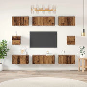 Set mobile TV 8 pcs Legno vecchio Legno multistrato 3393165