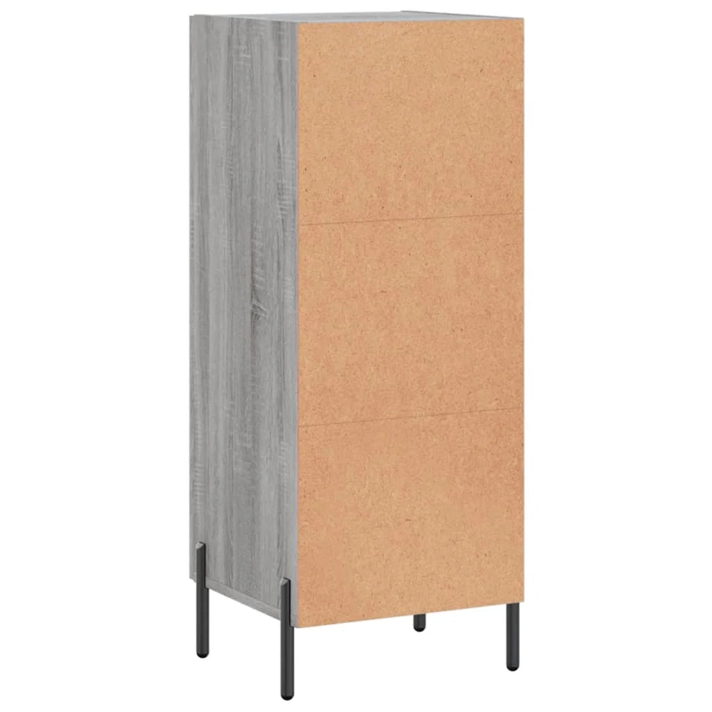 Buffet credenza cassettiera mobiletto mobile contenitore organizer cucina soggiorno Sonoma 34,5 x 34 x 90 cm legno ingegnerizzato grigio 02_0036302