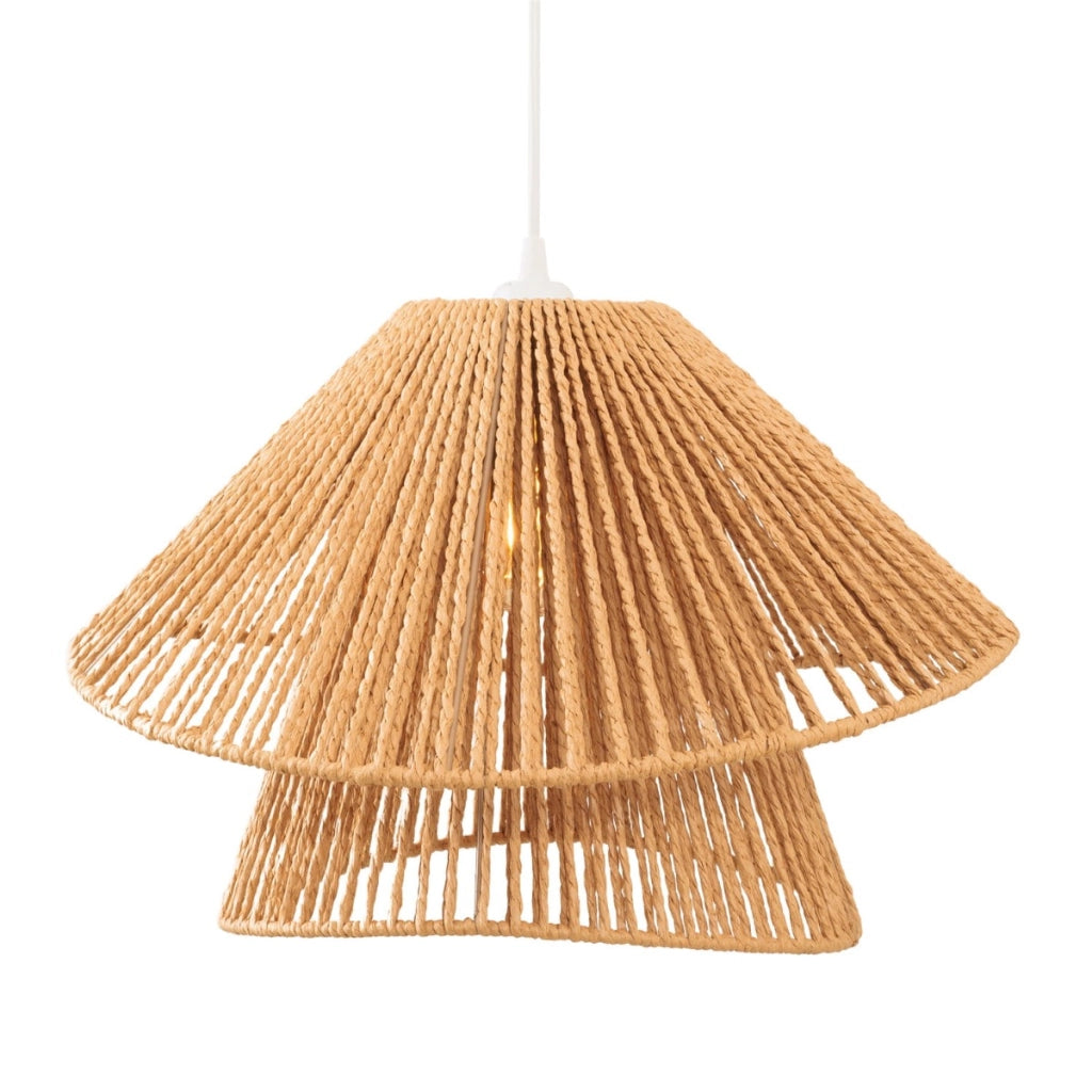 Sospensione Amalfi doppio paralume carta Ø45 E27 Maxlight