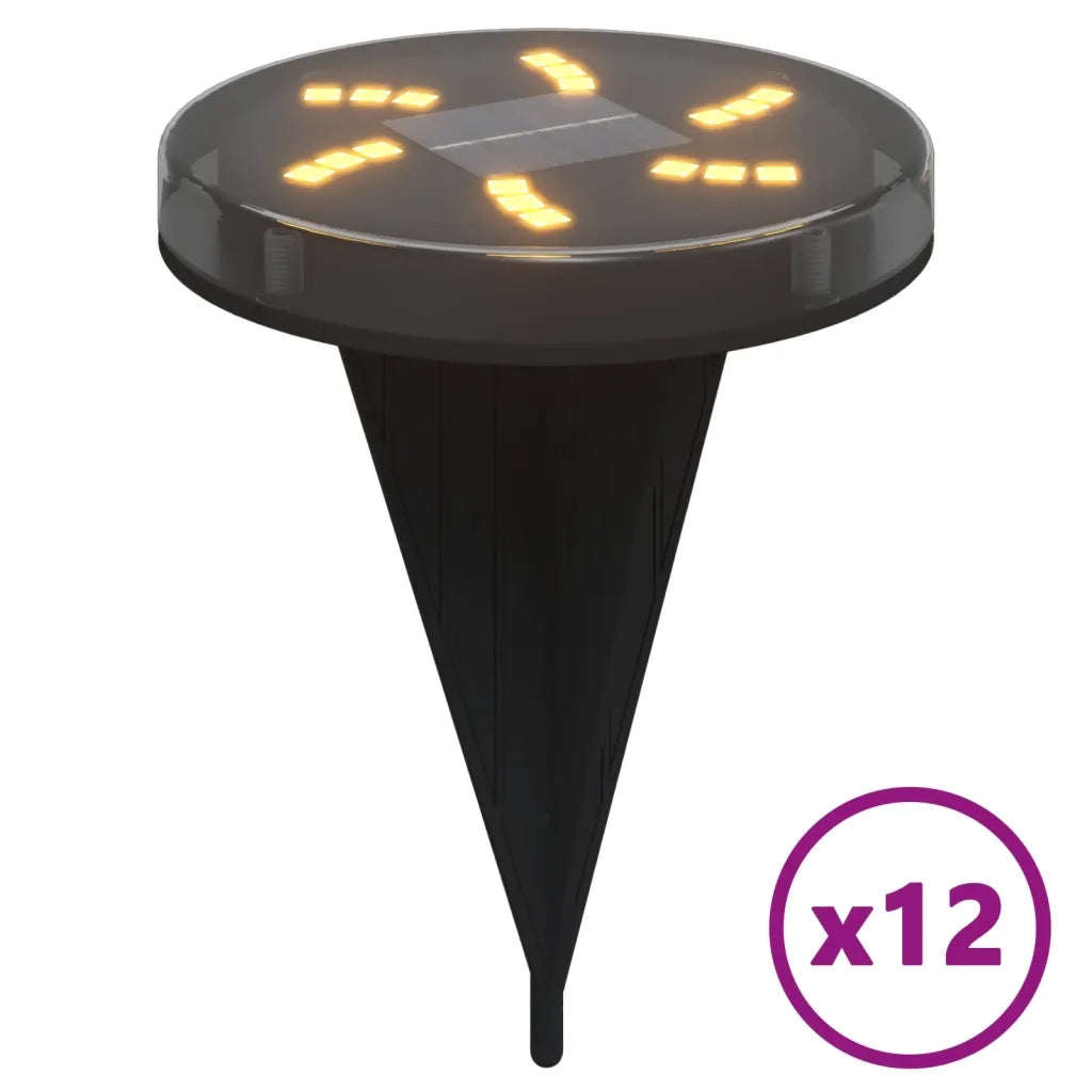 Luci Solari da Terra con Picchetti da Esterno 12 pz Bianco Caldo CFW5499051