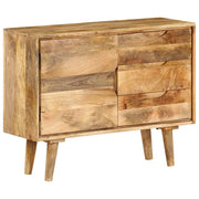 Buffet credenza mobiletto consolle mobile contenitore legno massello di mango 90 cm 4402095