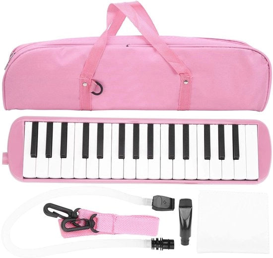 Melodica a 32 tasti - Strumento musicale per principianti - Borsa portatile - Materiale ABS sicuro - Adatto per studenti - Buon suono - Piano