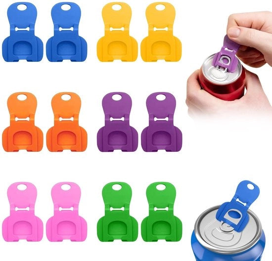 Apri-bottiglia con doppia funzione - Plastica - Coperchio - Apri-bottiglia manuale - Duraturo - Per bibite/birra - Apri-bottiglia