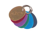 MEDAGLIA ULTRALITE OVALE 6 COLORI CON ANELLO- - con anello ø mm.25 - 30 pezzi SILCA