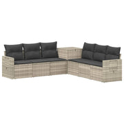 Set di divani 7 pcs Grigio chiaro e grigio scuro 3448812