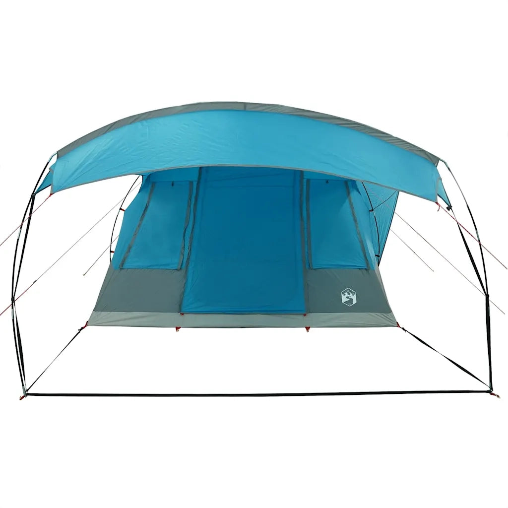 Tenda da Campeggio a Tunnel per 5 Persone-Tenda per Escursionismo Blu Impermeabile 371212