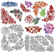 Taglierino Vintage per Carte - Taglierino per Carte - Stampa Ombreggiata - Scrapbooking - Arti del Papier - Acciaio Carbonio 135x162mm/175x100mm - Forme di Taglio