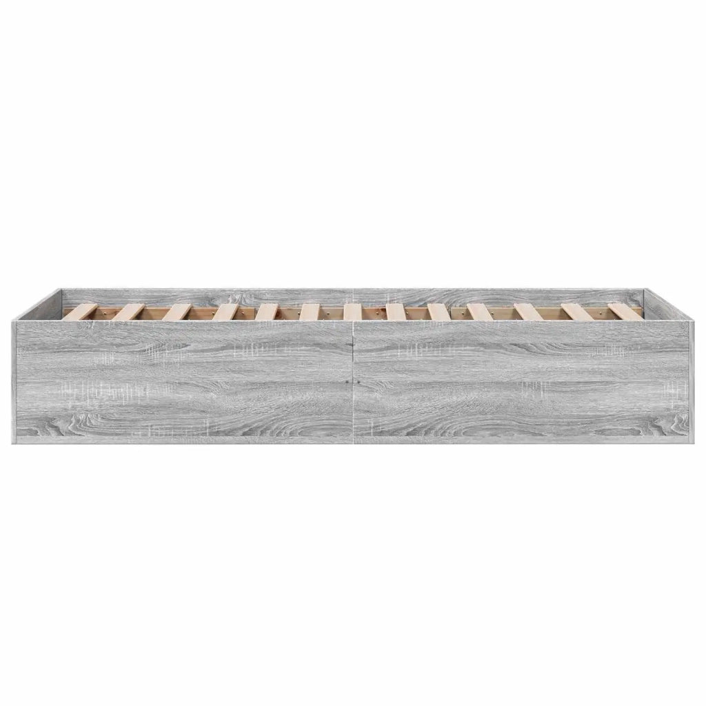 Struttura letto a pavimento Sonoma grigio 80 x 200 cm 3429545